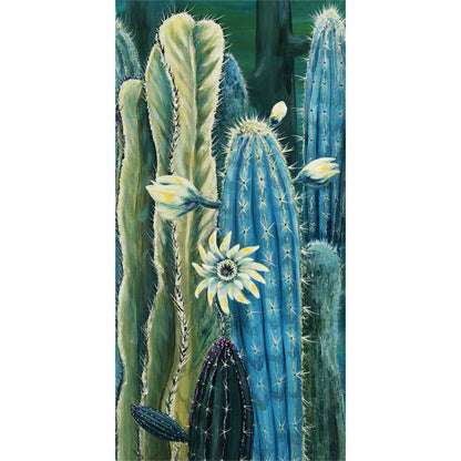 Cactus At Sunset Canvas Wall Art
