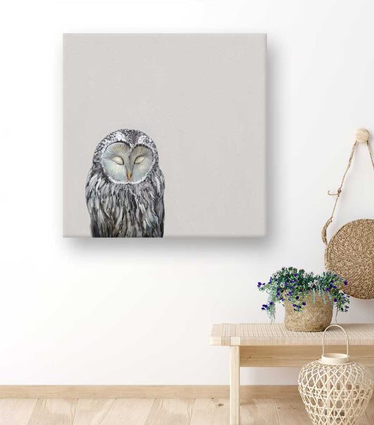 Find Your Zen Owl Canvas Wall Art - GreenBox Art