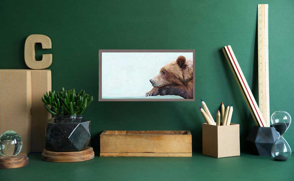 Bear Moment Mini Framed Canvas