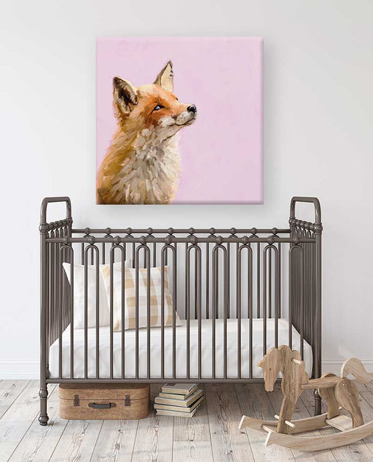 Buttercup Fox Canvas Wall Art - GreenBox Art