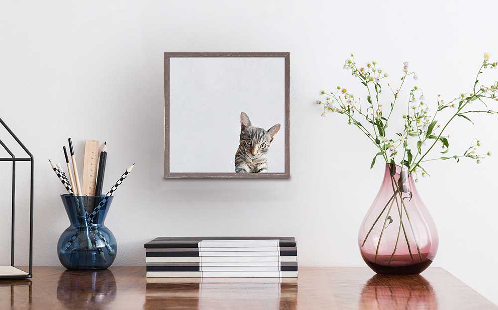 Feline Friends - Evie The Cat Mini Framed Canvas