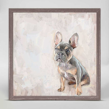 Best Friend - Frenchie Moment Mini Framed Canvas