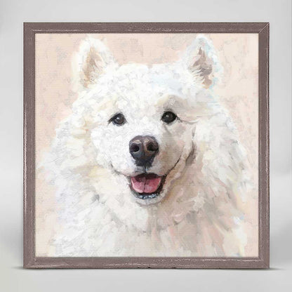 Best Friend - Samoyed Mini Framed Canvas