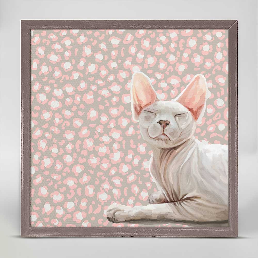 Feline Friends - Hairless Cat Mini Framed Canvas