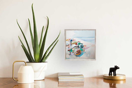 Vanilla Beach Mini Framed Canvas