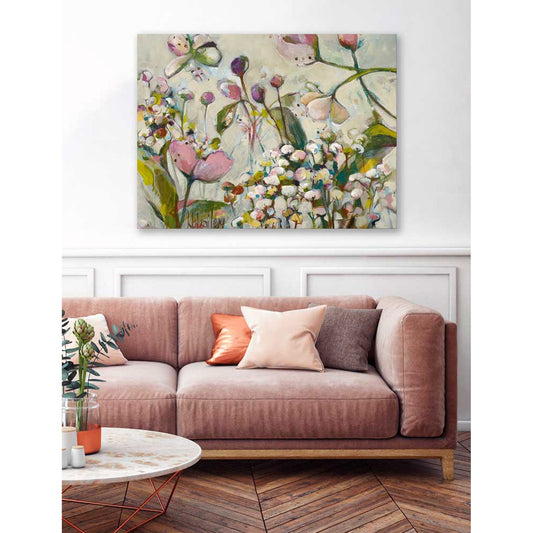 Blush Wildflower Canvas Wall Art