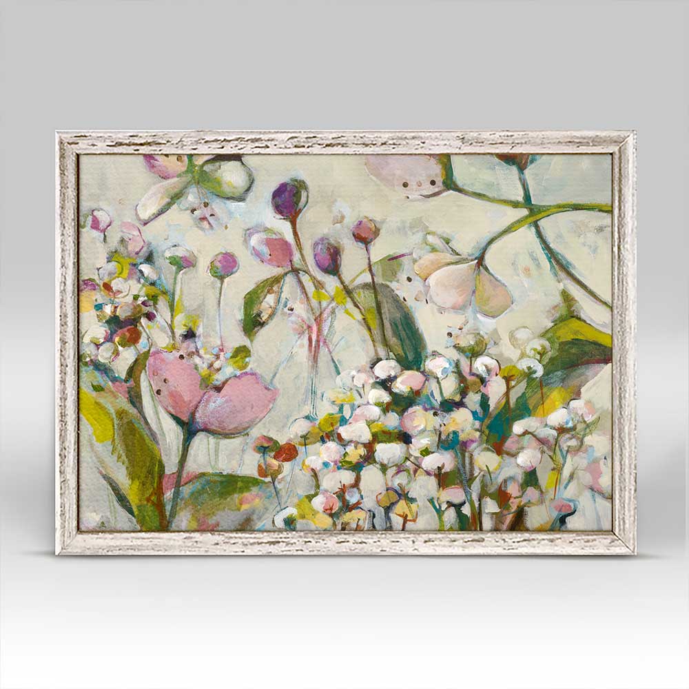 Blush Wildflower Mini Framed Canvas - GreenBox Art