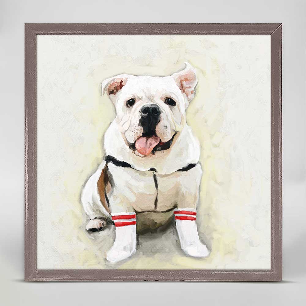 Best Friend - Luther The Bulldog Mini Framed Canvas