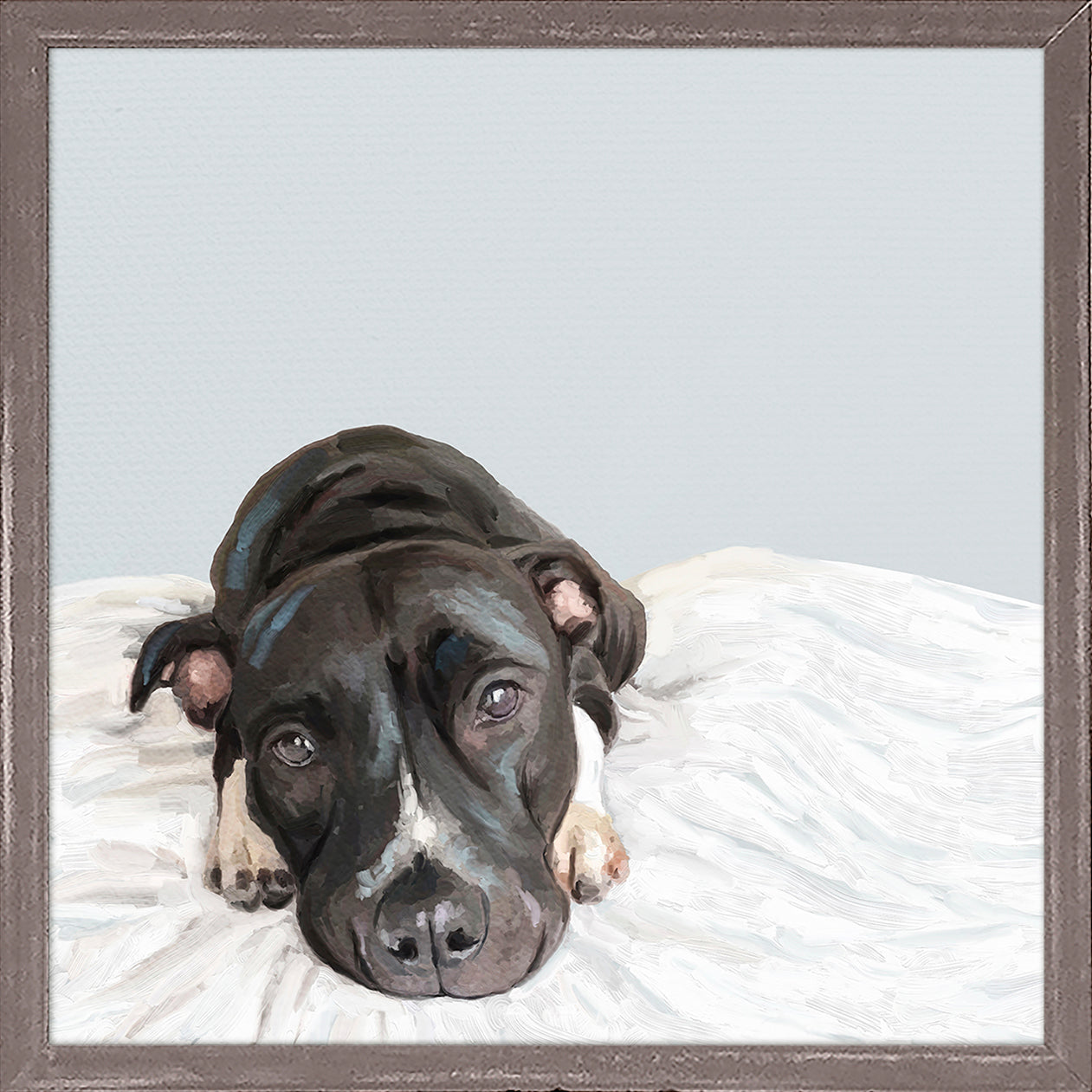 Best Friend - Pittie Love Mini Framed Canvas