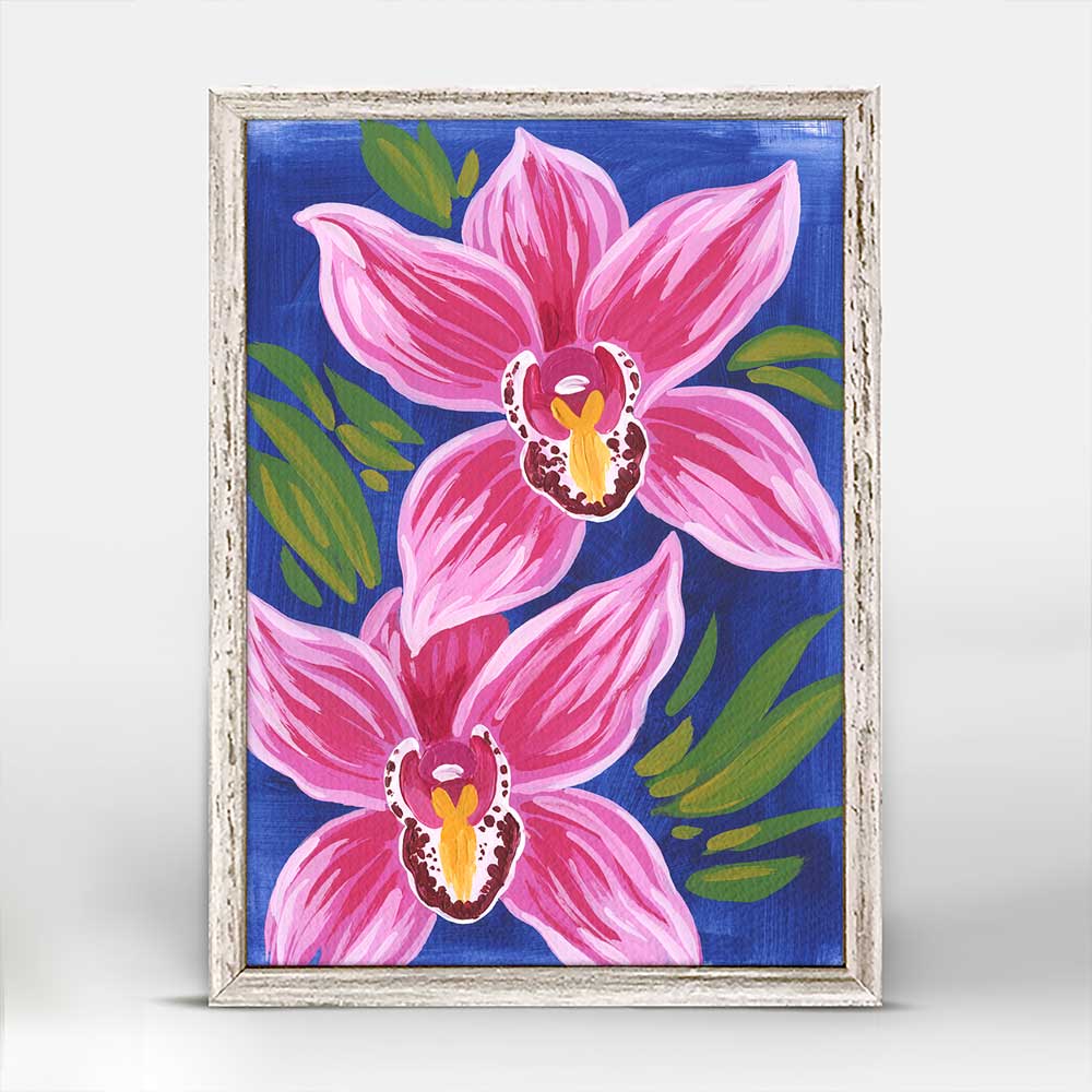 Cymbidium Mini Framed Canvas - GreenBox Art