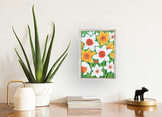 Daffodil Mini Framed Canvas