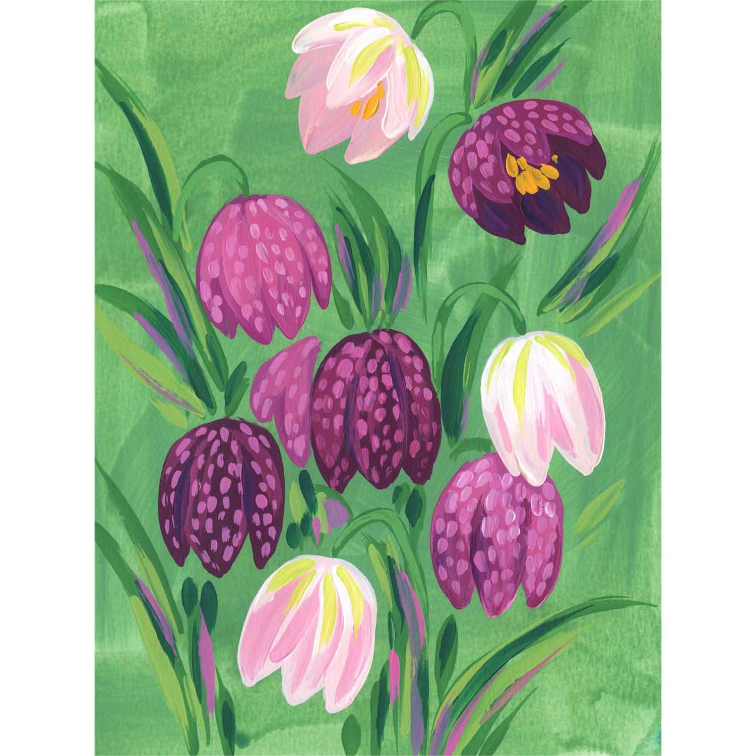 Fritillaria Canvas Wall Art - GreenBox Art