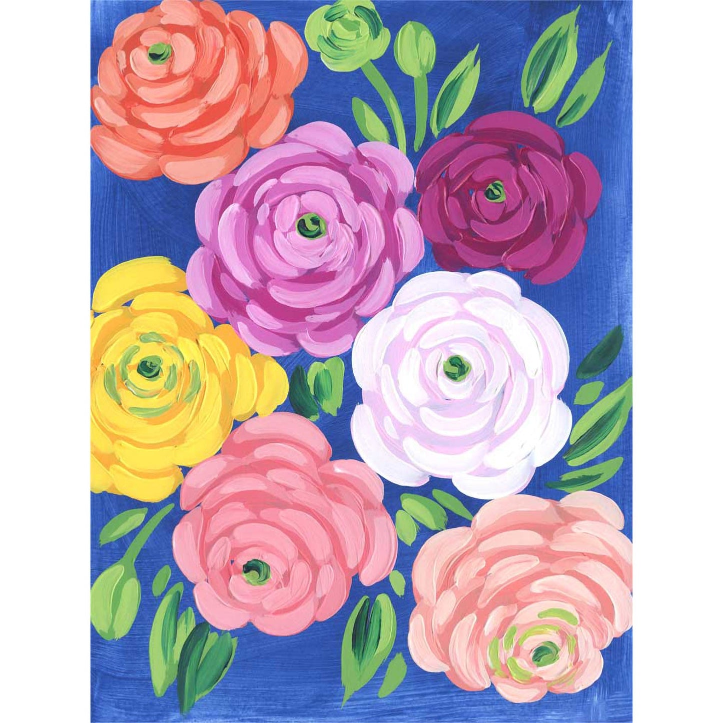 Ranunculus Canvas Wall Art - GreenBox Art