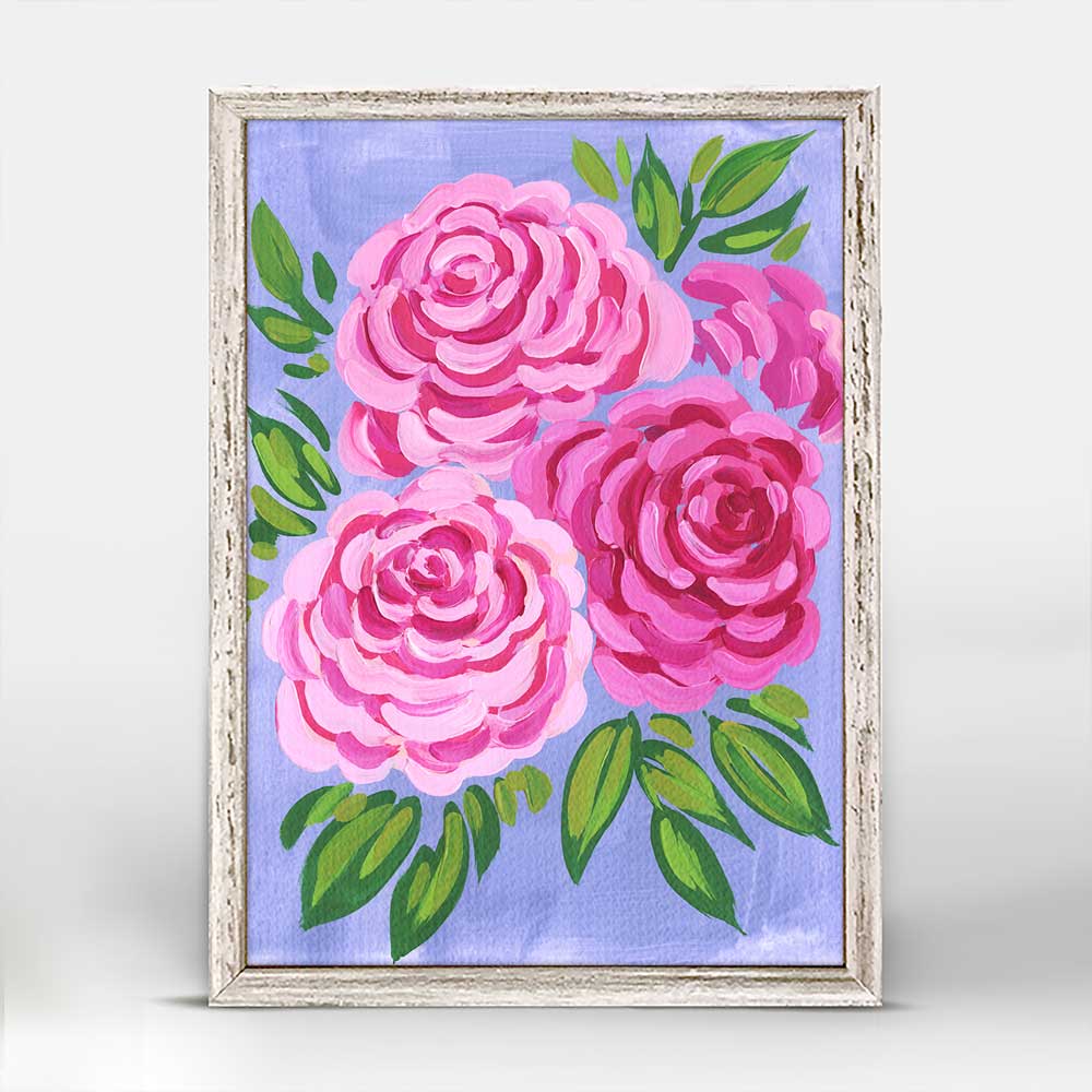 Rose Mini Framed Canvas