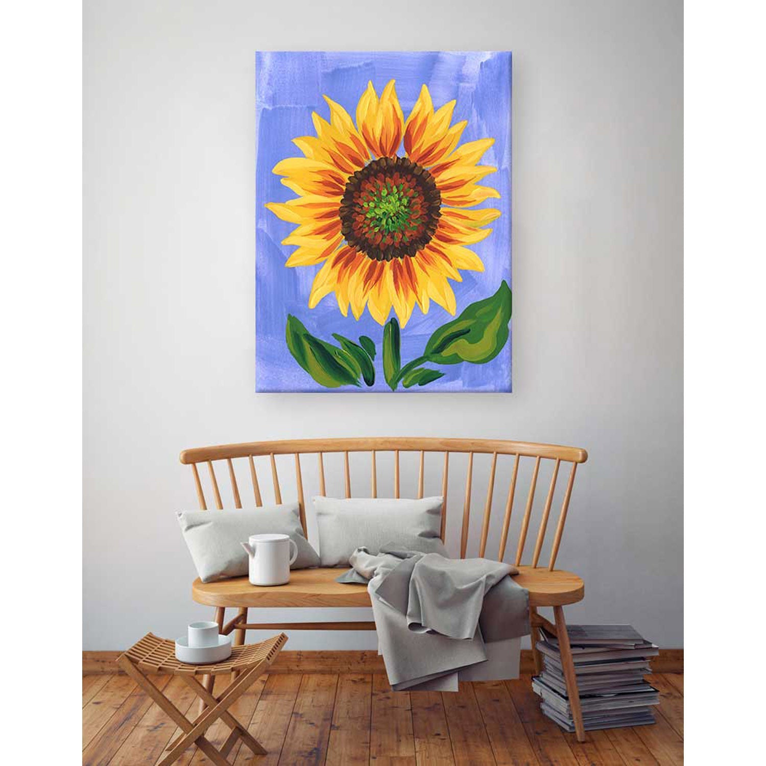 Sunflower canvas popular