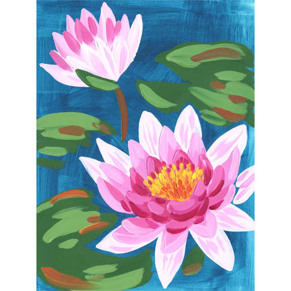 Water Lily Canvas Wall Art - GreenBox Art