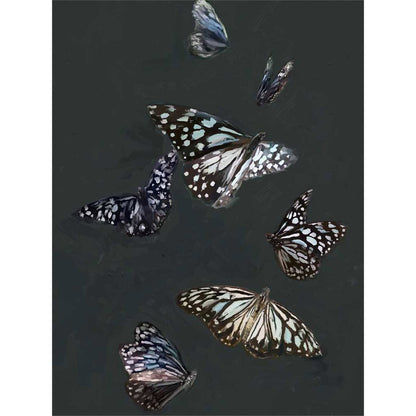 Blue Tiger Butterflies Canvas Wall Art - GreenBox Art