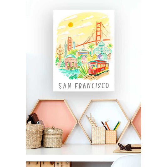 City Pride - San Francisco Canvas Wall Art - GreenBox Art