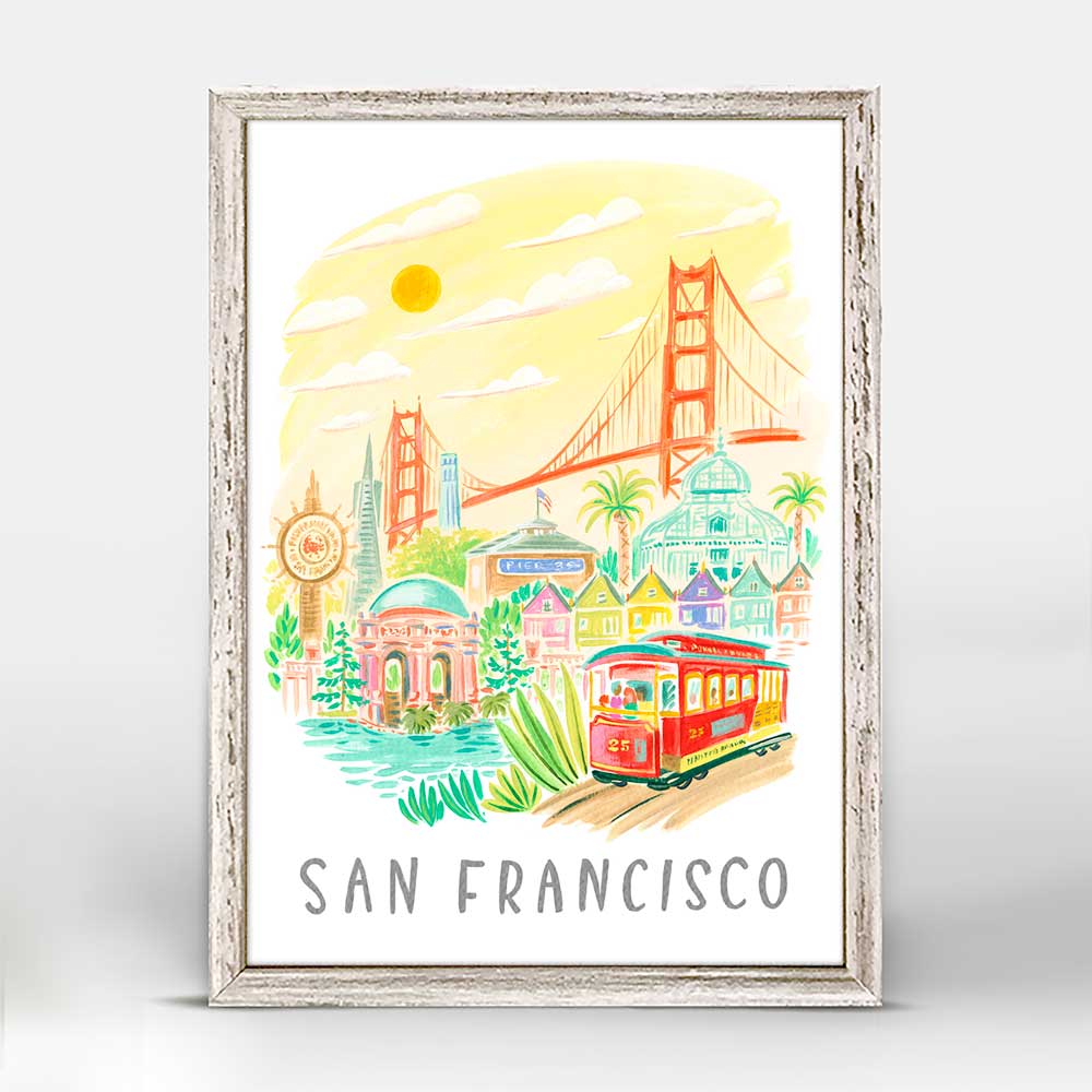 City Pride - San Francisco Mini Framed Canvas