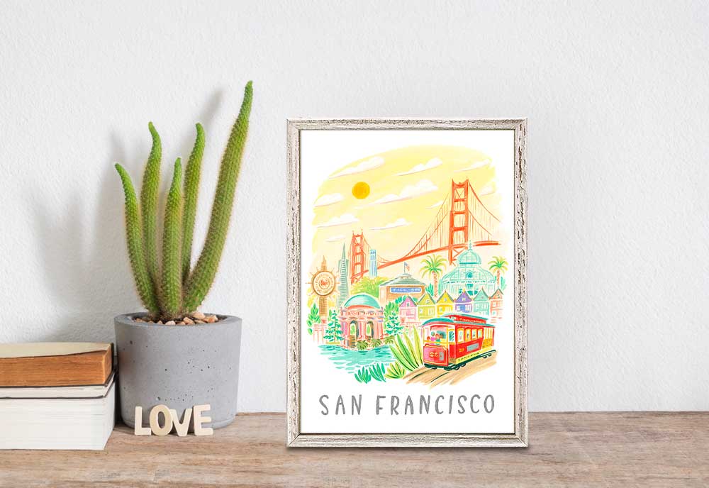 City Pride - San Francisco Mini Framed Canvas - GreenBox Art