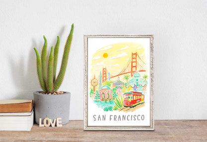 City Pride - San Francisco Mini Framed Canvas - GreenBox Art