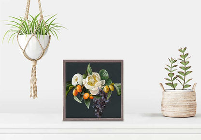 Floral Evening Mini Framed Canvas - GreenBox Art