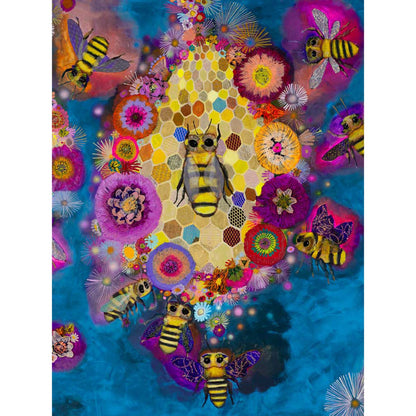Honeycomb Close Up Canvas Wall Art