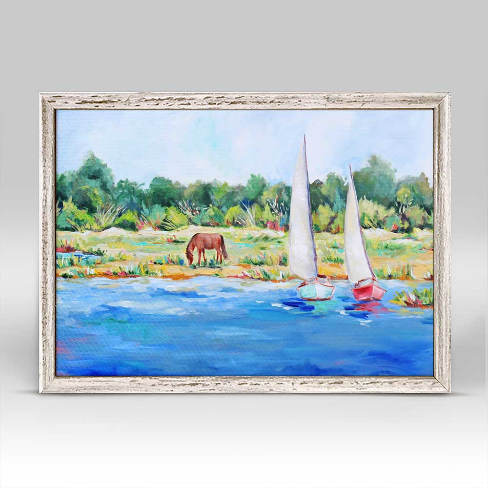 Carrot Island Mini Framed Canvas - GreenBox Art