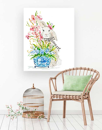 Spring Bunny Canvas Wall Art