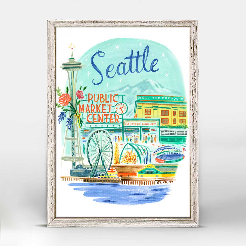 City Pride - Seattle Mini Framed Canvas