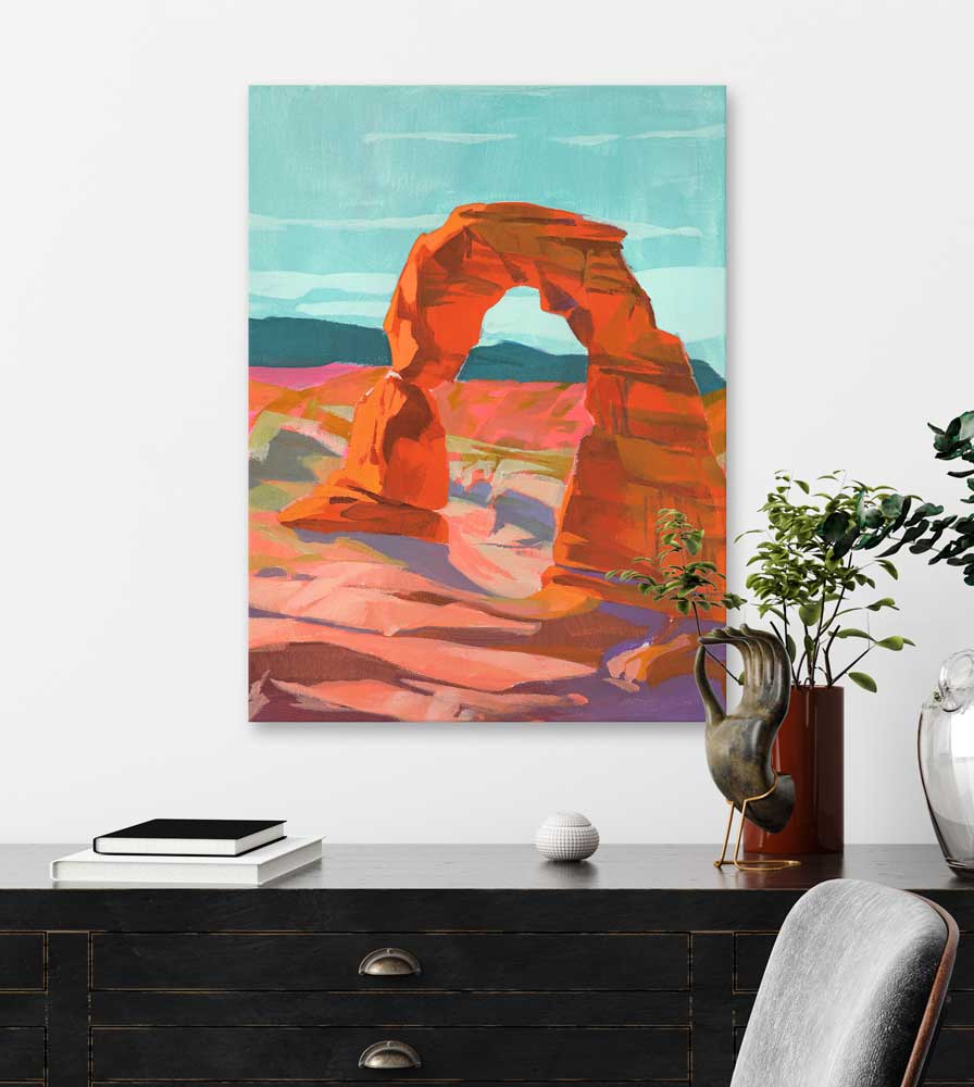 Road Trip - Arches Canvas Wall Art - GreenBox Art