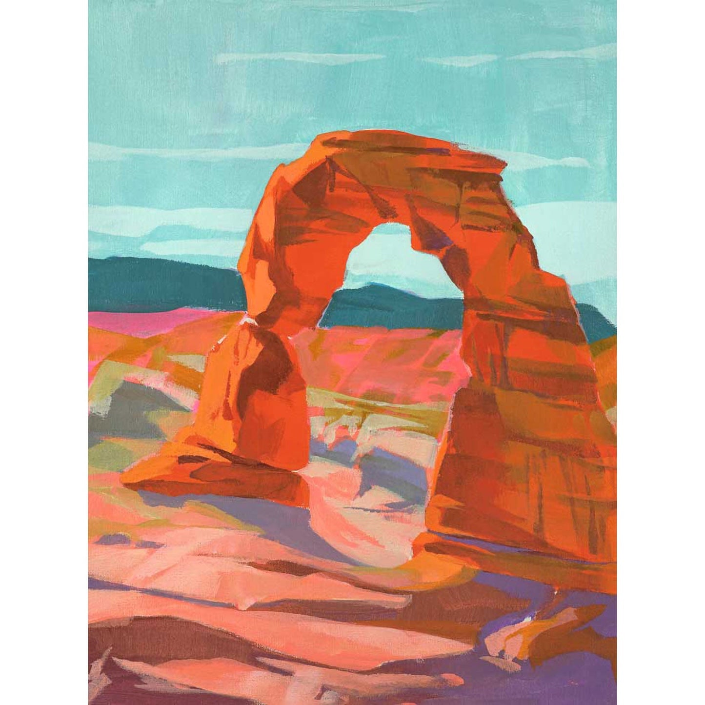 Road Trip - Arches Canvas Wall Art - GreenBox Art