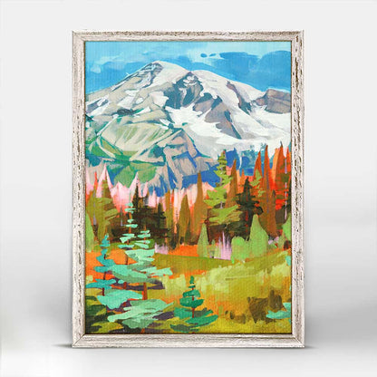 Road Trip - Rainier Mini Framed Canvas