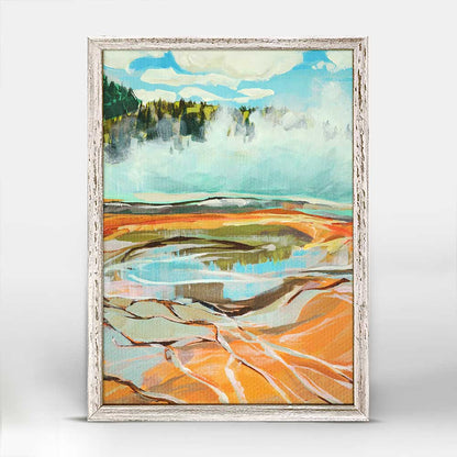Road Trip - Yellowstone 2 Mini Framed Canvas