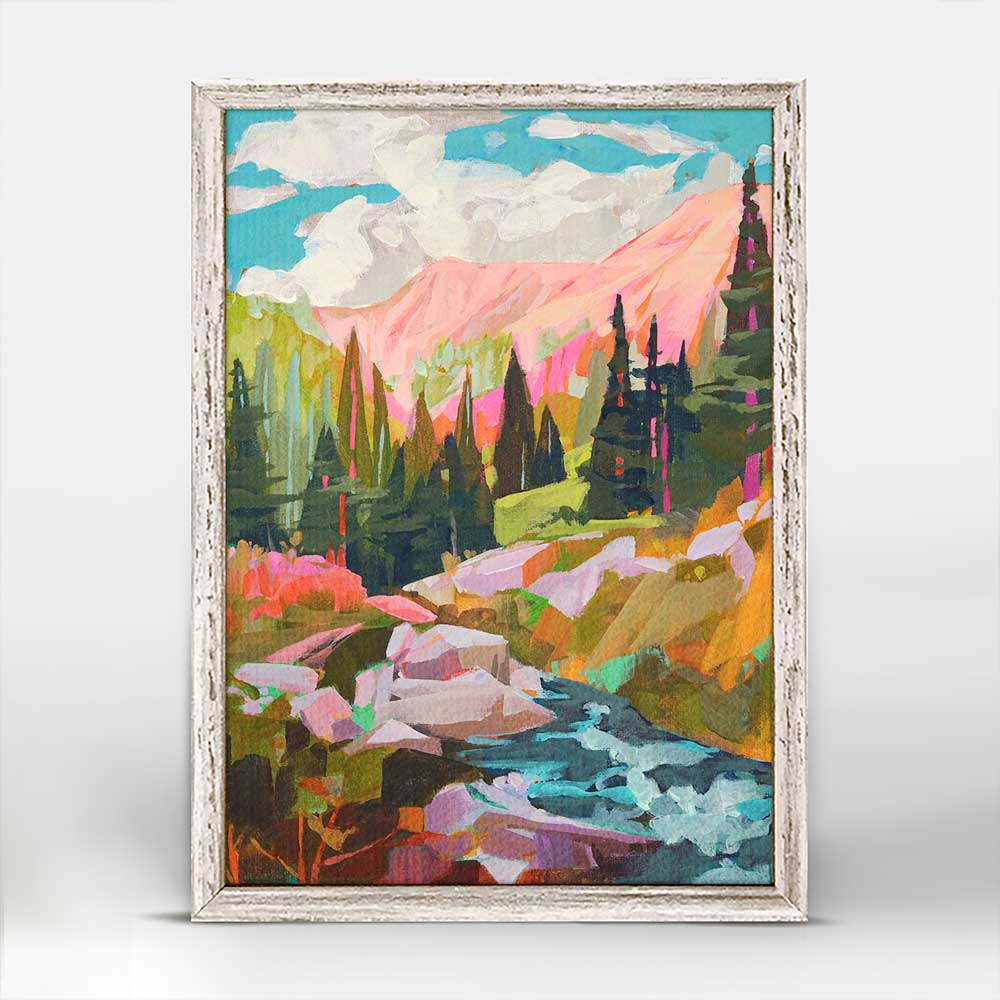 Road Trip - Alpine Mini Framed Canvas