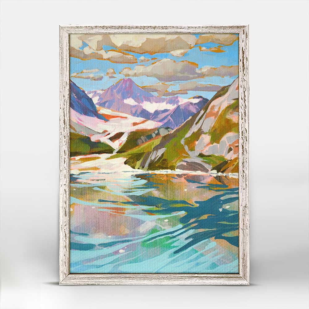 Road Trip - Glacier Mini Framed Canvas