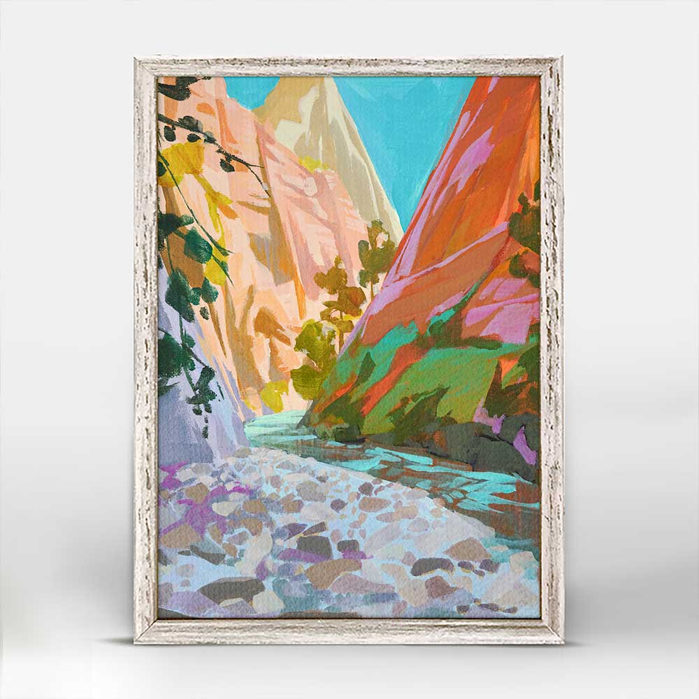 Road Trip - Zion Mini Framed Canvas