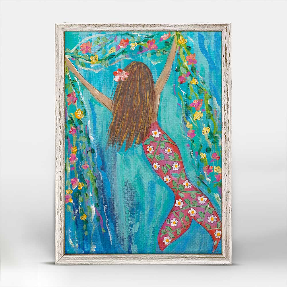 Coral Queen Mini Framed Canvas