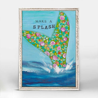 Make A Splash Mini Framed Canvas