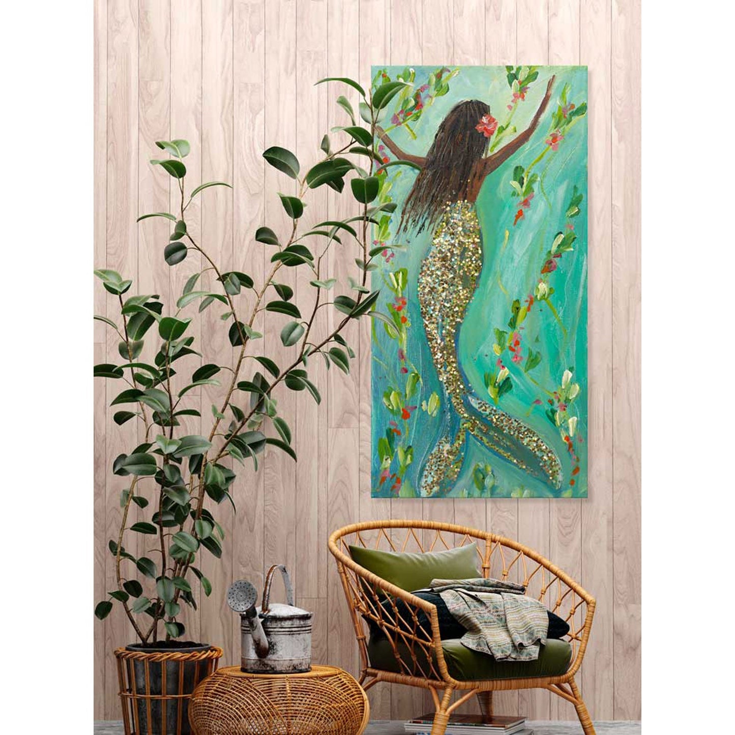 Mermaid Soul Canvas Wall Art - GreenBox Art