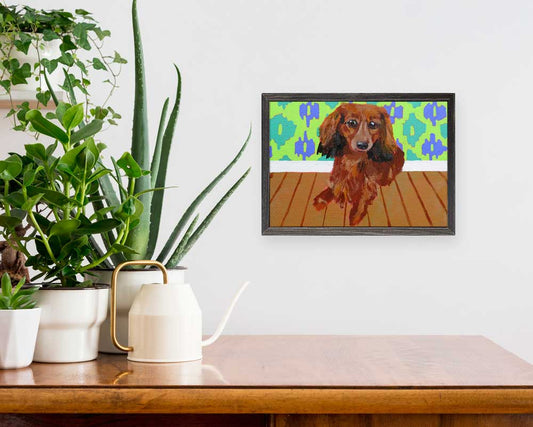Dog Tales - Madge Mini Framed Canvas