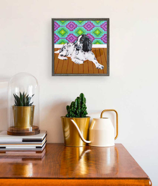 Dog Tales - Hathaway Mini Framed Canvas