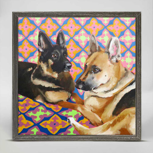 Dog Tales - Foster & Iris Mini Framed Canvas
