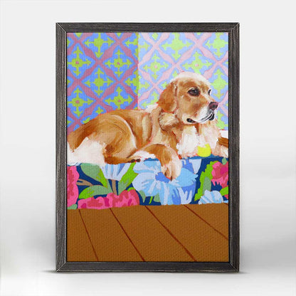 Dog Tales - Shep Mini Framed Canvas