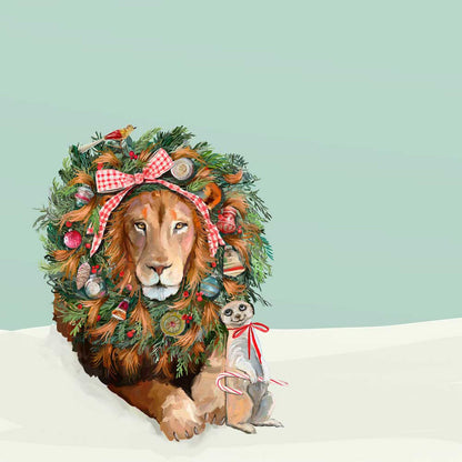 Holiday - Safari Lion Canvas Wall Art