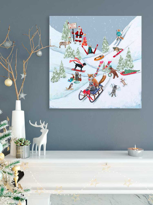 Holiday - Winter Fun For Everyone Canvas Wall Art