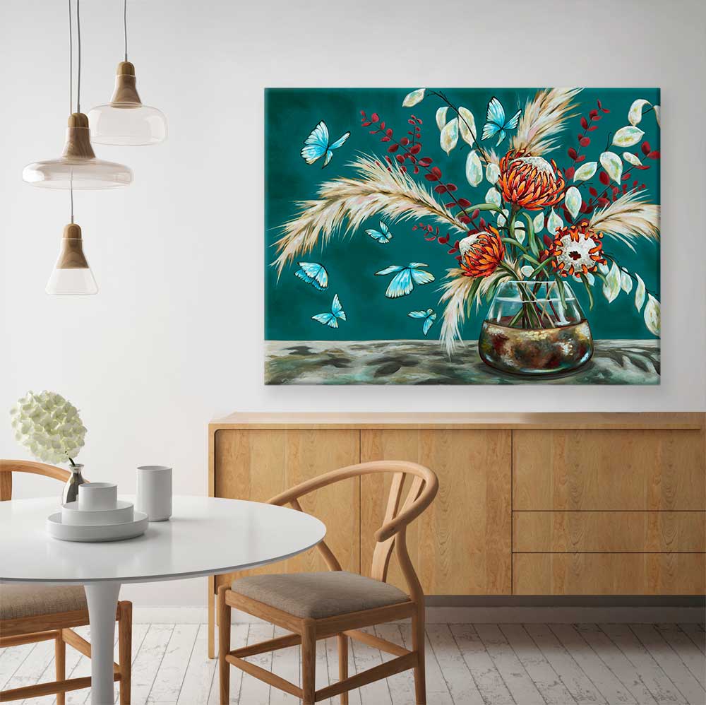 Wild And Free Florals Canvas Wall Art