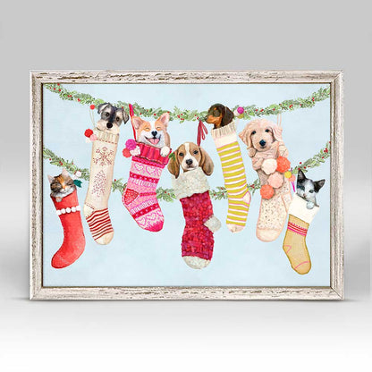Holiday - Sweet Stockings 2 Mini Framed Canvas