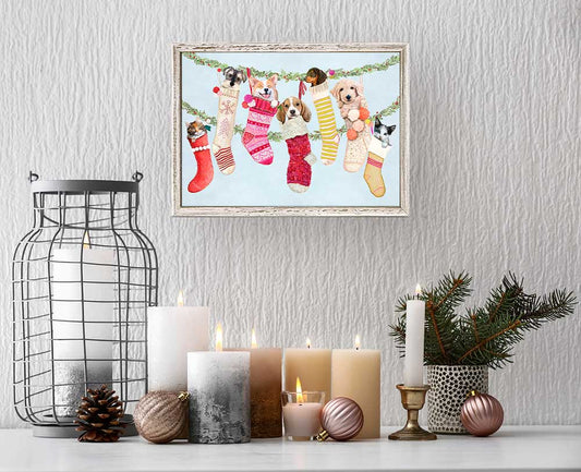Holiday - Sweet Stockings 2 Mini Framed Canvas
