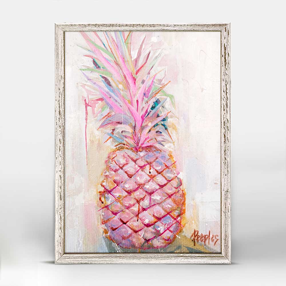 Paradise In Pink Mini Framed Canvas